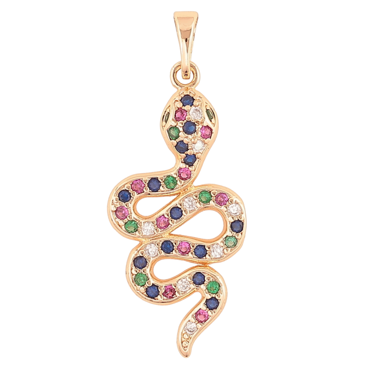 Кулон Xuping M&L Колір 18K Змія з різнокольоровими кристалами» для ланцюжка до 5мм фото №14 Кулон Xuping M&L Колір 18K Змія з різнокольоровими кристалами» для ланцюжка до 5мм фото №14