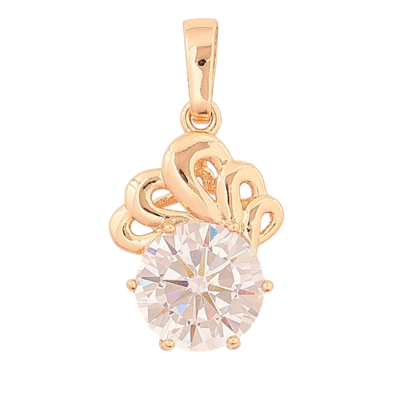 Кулон Xuping M&L Колір 18K Візерунок з кристалом» для ланцюжка до 6мм фото №1