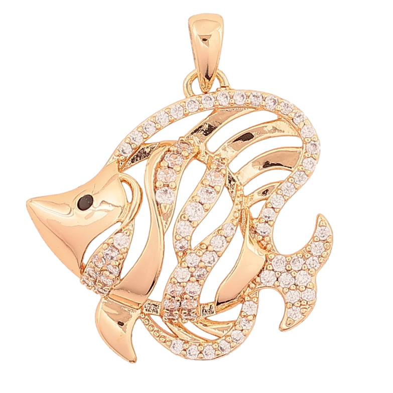 Кулон Xuping M&L Цвет 18K Рыбка для цепочки до 3мм фото №1