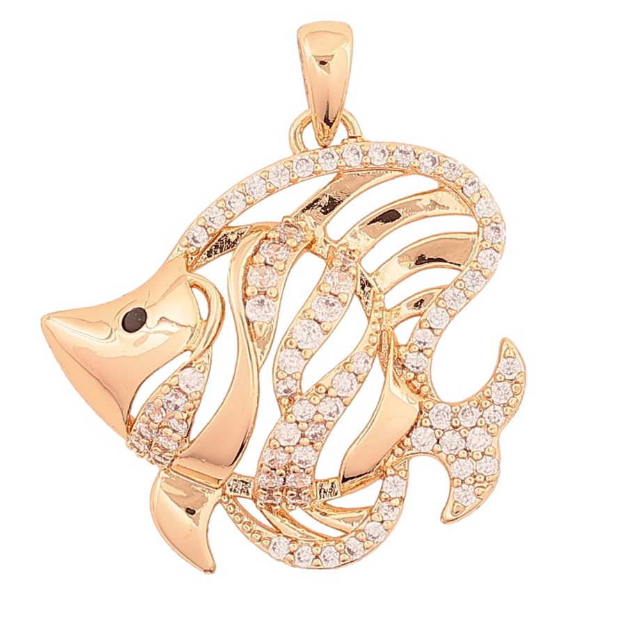 Кулон Xuping M&L Колір 18K Рибка» для ланцюжка до 3мм фото №1
