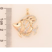 Кулон Xuping M&L Колір 18K Рибка» для ланцюжка до 3мм фото №2