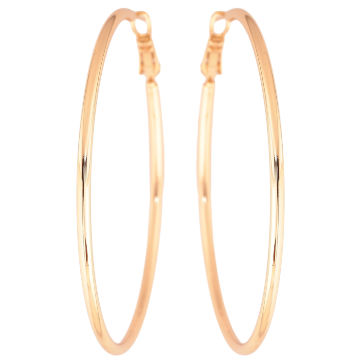 Сережки Xuping Позолота 18K кільця (конго) «Класика» ø 5.5см фото №17 Сережки Xuping Позолота 18K кільця (конго) «Класика» ø 5.5см фото №17