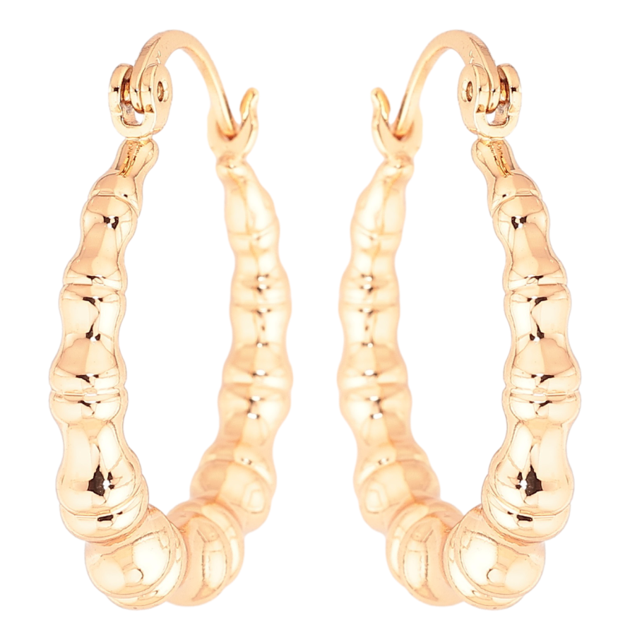 Сережки Xuping Позолота 18K кільця (конго) «Декоративний візерунок» ø 2.5см фото №1 Сережки Xuping Позолота 18K кільця (конго) «Декоративний візерунок» ø 2.5см фото №1