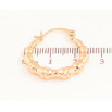 Сережки Xuping Позолота 18K кільця (конго) «Декоративний візерунок» ø 2.5см фото №2 Сережки Xuping Позолота 18K кільця (конго) «Декоративний візерунок» ø 2.5см фото №2