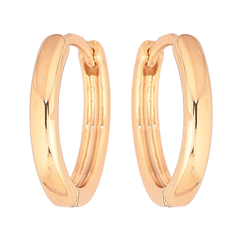 Сережки Xuping Позолота 18K колечка Класика, шир. 2мм ø 15мм фото №1 Сережки Xuping Позолота 18K колечка Класика, шир. 2мм ø 15мм фото №1