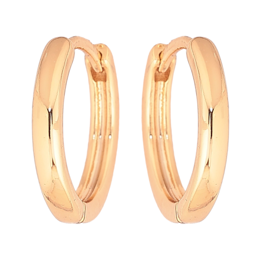 Сережки Xuping Позолота 18K колечка Класика, шир. 2мм ø 15мм фото №1 Сережки Xuping Позолота 18K колечка Класика, шир. 2мм ø 15мм фото №1