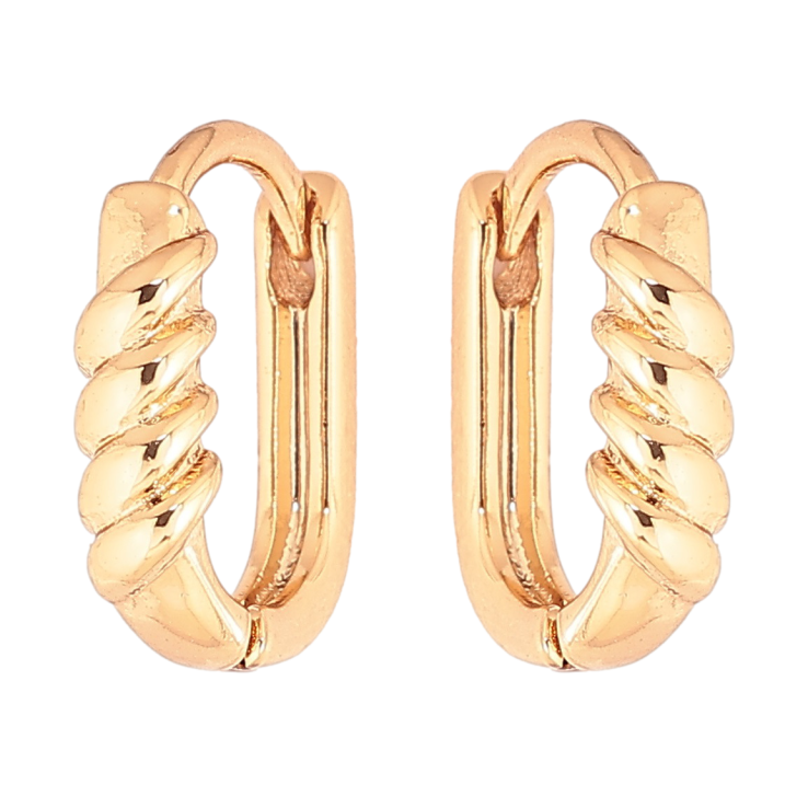 Серьги Xuping Позолота 18K колечки Декоративный узор фото №12