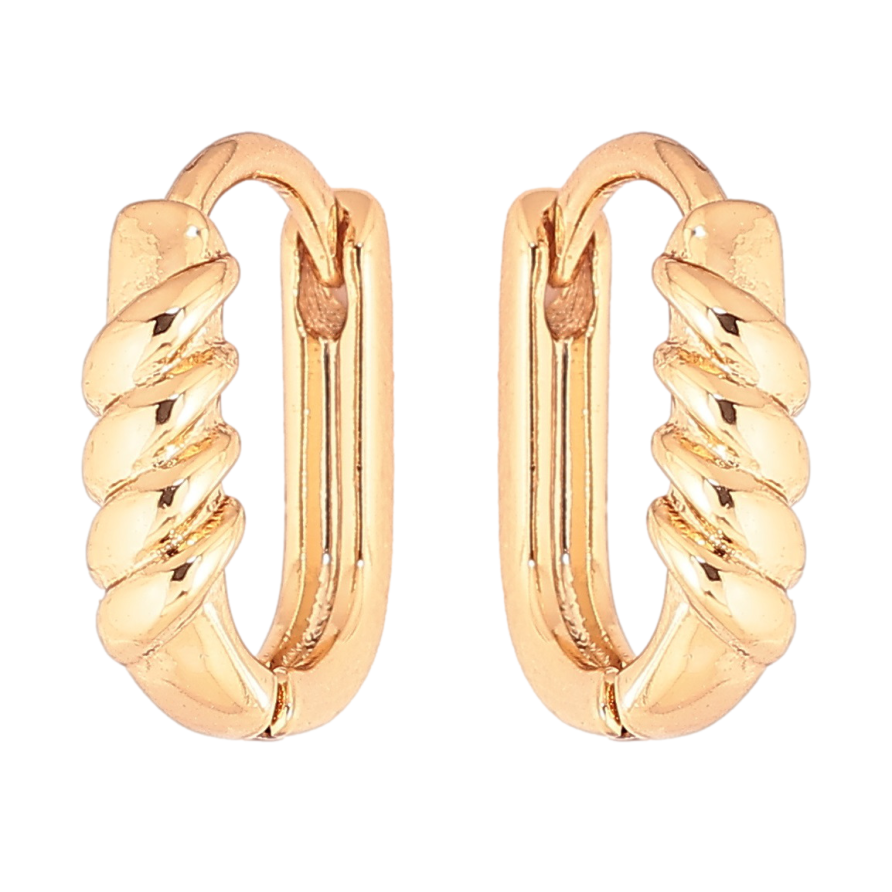Серьги Xuping Позолота 18K колечки Декоративный узор фото №1