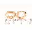 Серьги Xuping Позолота 18K колечки Декоративный узор фото №2