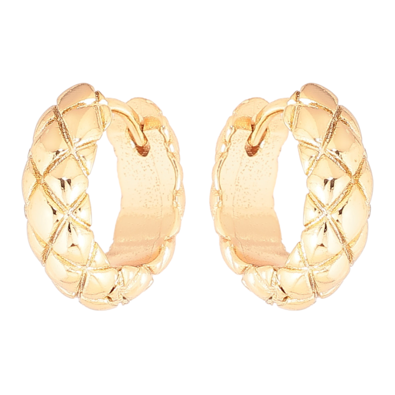 Серьги Xuping Позолота 18K колечки Декоративный узор фото №1 Серьги Xuping Позолота 18K колечки Декоративный узор фото №1