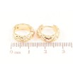 Серьги Xuping Позолота 18K колечки Декоративный узор фото №2 Серьги Xuping Позолота 18K колечки Декоративный узор фото №2