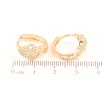 Серьги Xuping Позолота 18K колечки Декоративны узор с кристаллами фото №2