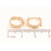 Сережки Xuping Позолота 18K колечка «Декоративний візерунок» фото №2 Сережки Xuping Позолота 18K колечка «Декоративний візерунок» фото №2