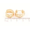 Серьги Xuping Позолота 18K колечки Декоративный резной орнамент фото №2