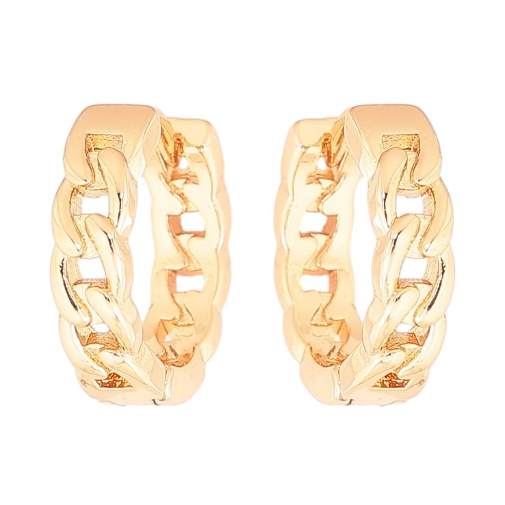 Сережки Xuping Позолота 18K колечка «Візерунок ланцюжок» фото №17