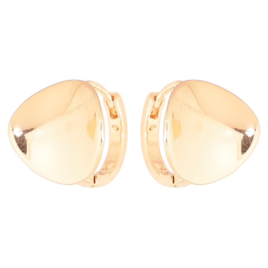 Сережки Xuping Позолота 18K колечка «Вигнуті кола» фото №1