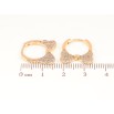 Сережки Xuping Позолота 18K колечка «Банти з інкрустацією кристалами» фото №2 Сережки Xuping Позолота 18K колечка «Банти з інкрустацією кристалами» фото №2