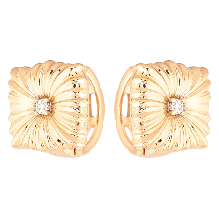 Сережки Xuping Позолота 18K колечка «Декоративний візерунок» фото №17