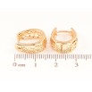 Сережки Xuping Позолота 18K колечка «Різьблений візерунок» фото №2