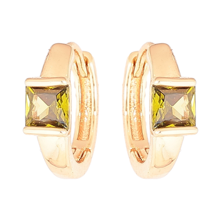 Сережки Xuping Позолота 18K колечка «Вставки зелені кристали» фото №25 Сережки Xuping Позолота 18K колечка «Вставки зелені кристали» фото №25