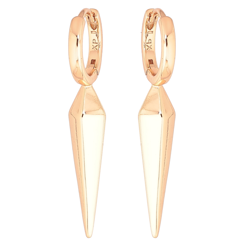 Сережки Xuping Позолота 18K колечка «Стріли» фото №1 Сережки Xuping Позолота 18K колечка «Стріли» фото №1