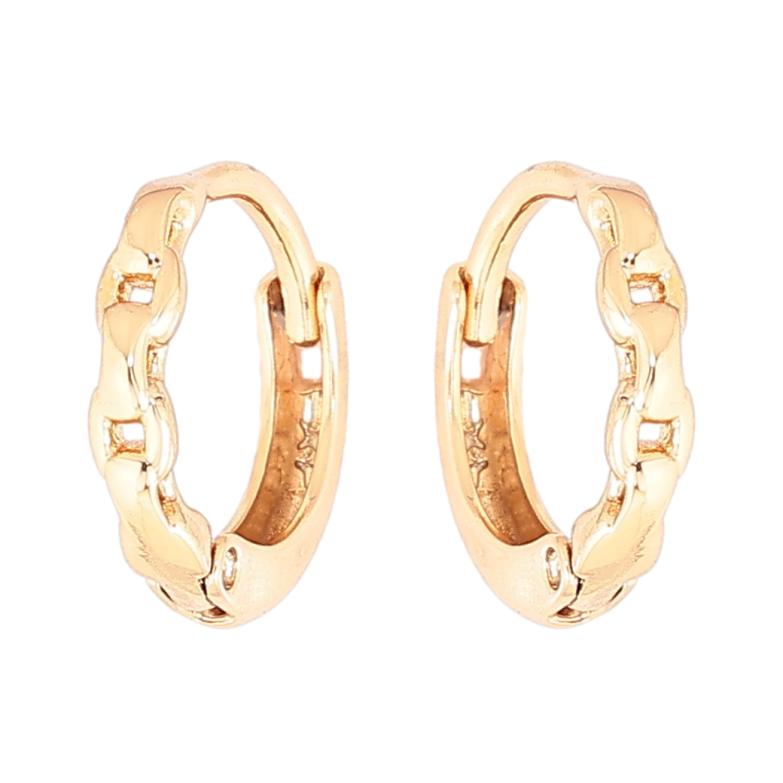 Серьги Xuping Позолота 18K колечки Декоративный узор фото №1