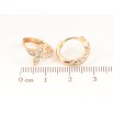 Сережки Xuping Позолота 18K колечка «Кришталеві Хрестики» фото №2 Сережки Xuping Позолота 18K колечка «Кришталеві Хрестики» фото №2