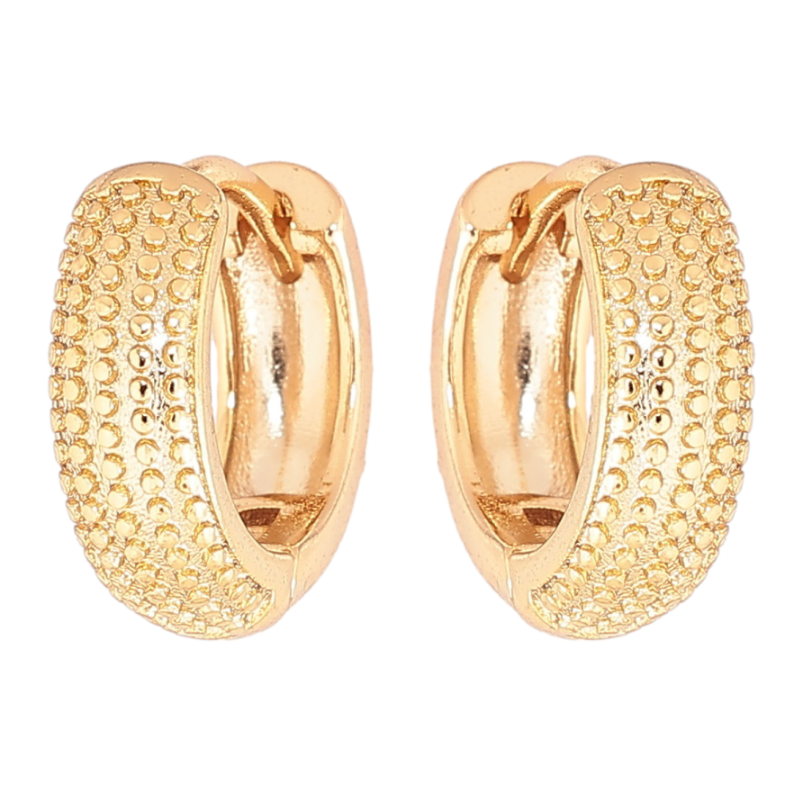 Сережки Xuping Позолота 18K колечка «Декоративний візерунок» фото №1