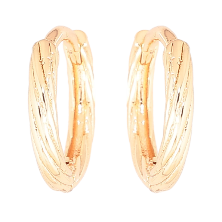 Сережки Xuping Позолота 18K колечка «Декоративний візерунок» фото №19