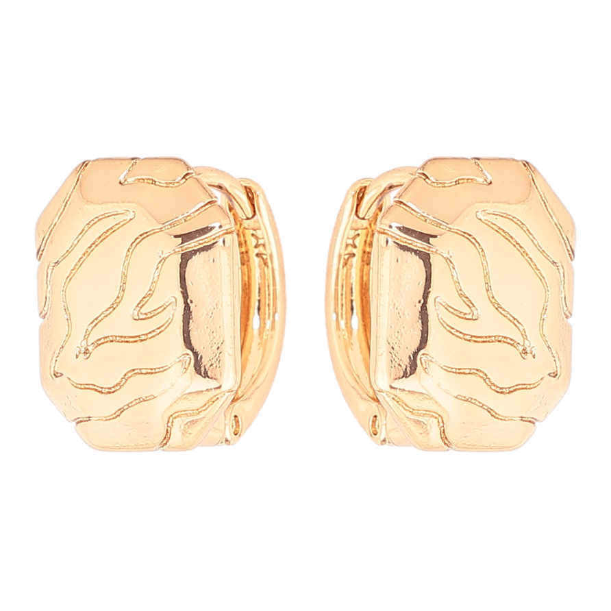 Сережки Xuping Позолота 18K колечка «Декоративний візерунок» фото №1