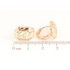 Сережки Xuping Позолота 18K колечка «Декоративний візерунок» фото №2