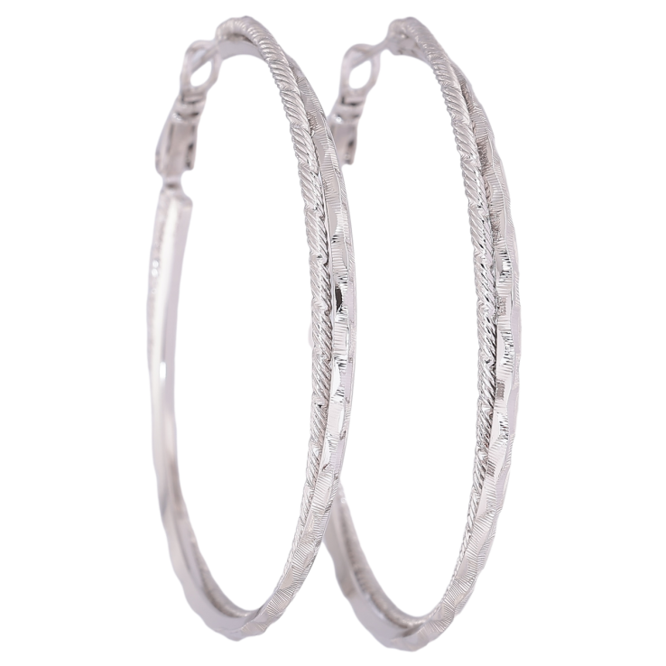 Сережки Xuping Родій кільця (конго) Декоративний візерунок ø 5см фото №14 Сережки Xuping Родій кільця (конго) Декоративний візерунок ø 5см фото №14