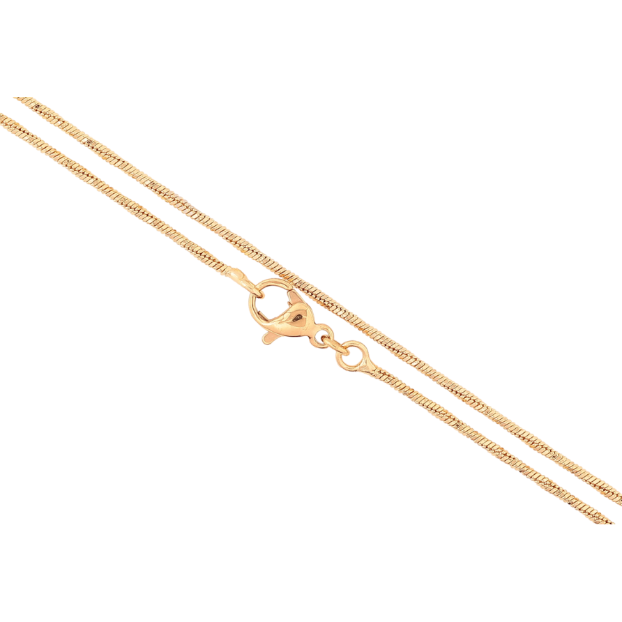 Ланцюжок Xuping Позолота 18K «Плетіння Ювелірний шнур 4-х гранний перекручений» довжина 45см х 1.5мм фото №1