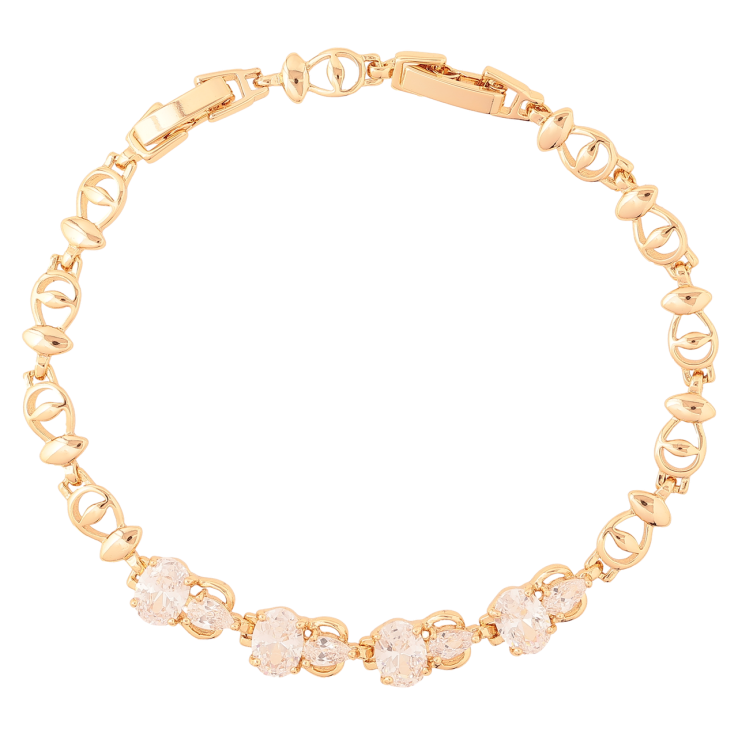 Браслет Xuping Позолота 18K «Декоративний візерунок з кристалами» довжина з доп.замком 17.5,19.5см х 5-7мм фото №25 Браслет Xuping Позолота 18K «Декоративний візерунок з кристалами» довжина з доп.замком 17.5,19.5см х 5-7мм фото №25