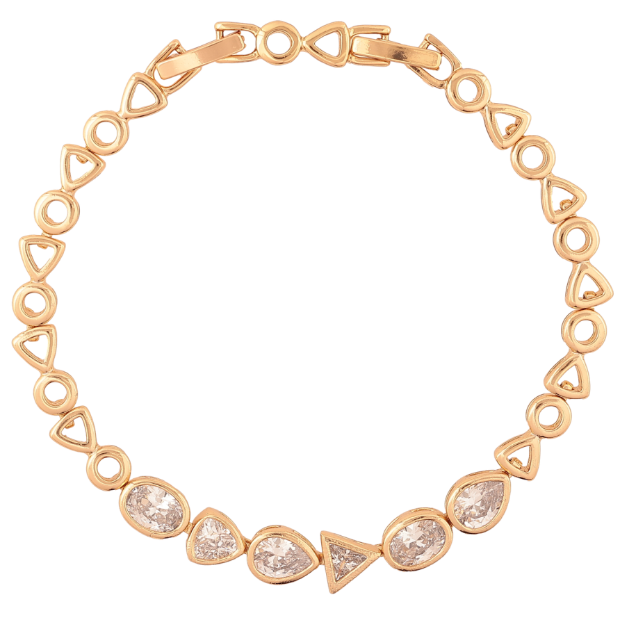 Браслет Xuping Позолота 18K Узор с кристаллами длина с доп.замком 17,19см х 5-7мм фото №1 Браслет Xuping Позолота 18K Узор с кристаллами длина с доп.замком 17,19см х 5-7мм фото №1