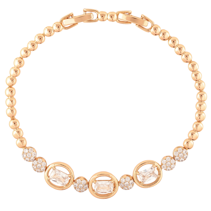 Браслет Xuping Позолота 18K Узор с кристаллами длина с доп.замком 17,19см х 3-9мм фото №19 Браслет Xuping Позолота 18K Узор с кристаллами длина с доп.замком 17,19см х 3-9мм фото №19