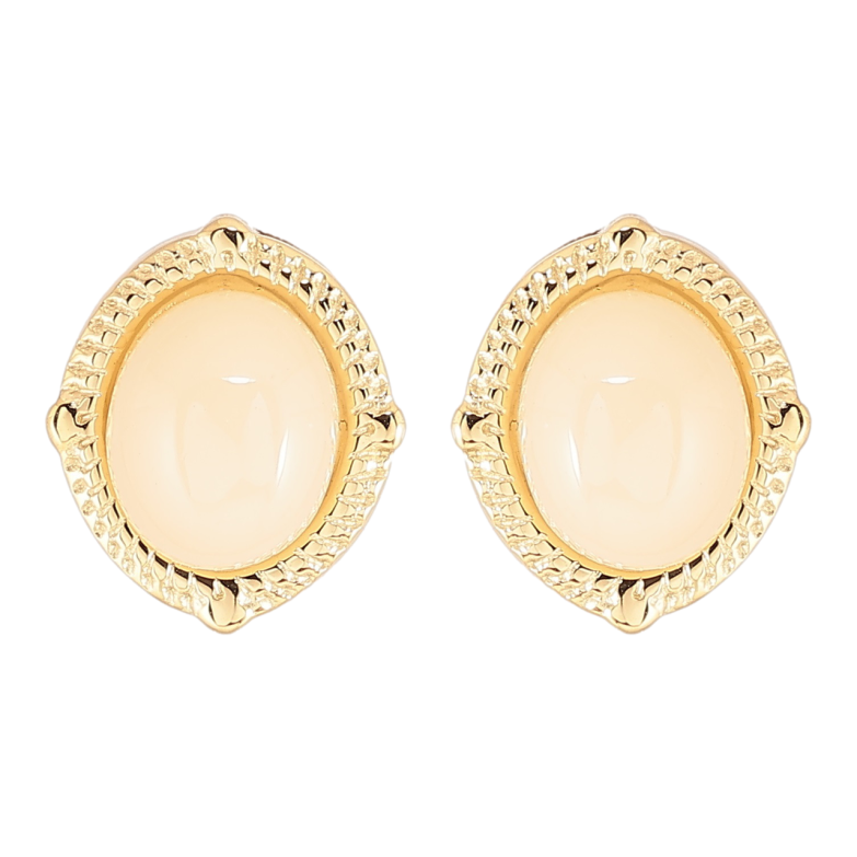 Серьги Xuping TTM Stainless Steel цвет 14К пусеты Декоративные овалы фото №1