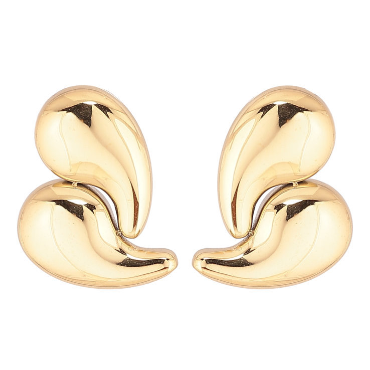 Сережки Xuping TTM Stainless Steel колір 14К пусети «Декоративний візерунок» фото №25 Сережки Xuping TTM Stainless Steel колір 14К пусети «Декоративний візерунок» фото №25