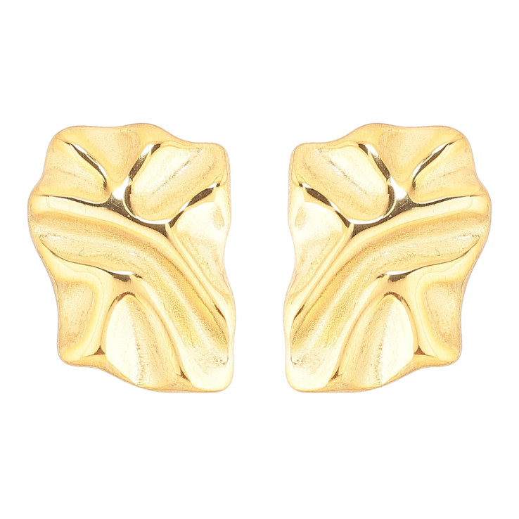 Сережки Xuping TTM Stainless Steel колір 14К пусети «Декоративний візерунок» фото №23 Сережки Xuping TTM Stainless Steel колір 14К пусети «Декоративний візерунок» фото №23