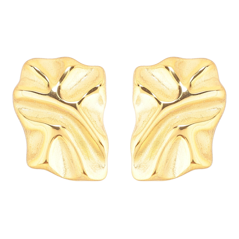 Серьги Xuping TTM Stainless Steel цвет 14К пусеты Декоративный узор фото №1 Серьги Xuping TTM Stainless Steel цвет 14К пусеты Декоративный узор фото №1