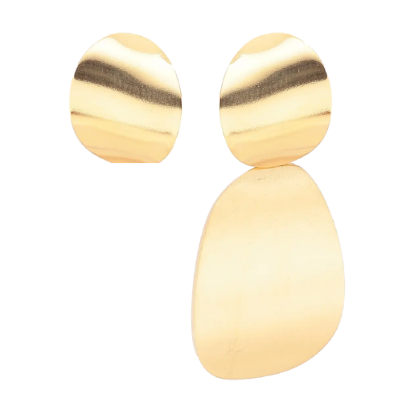 Серьги Xuping TTM Stainless Steel цвет 14К пусеты Декоративные подвески ассиметрия фото №1