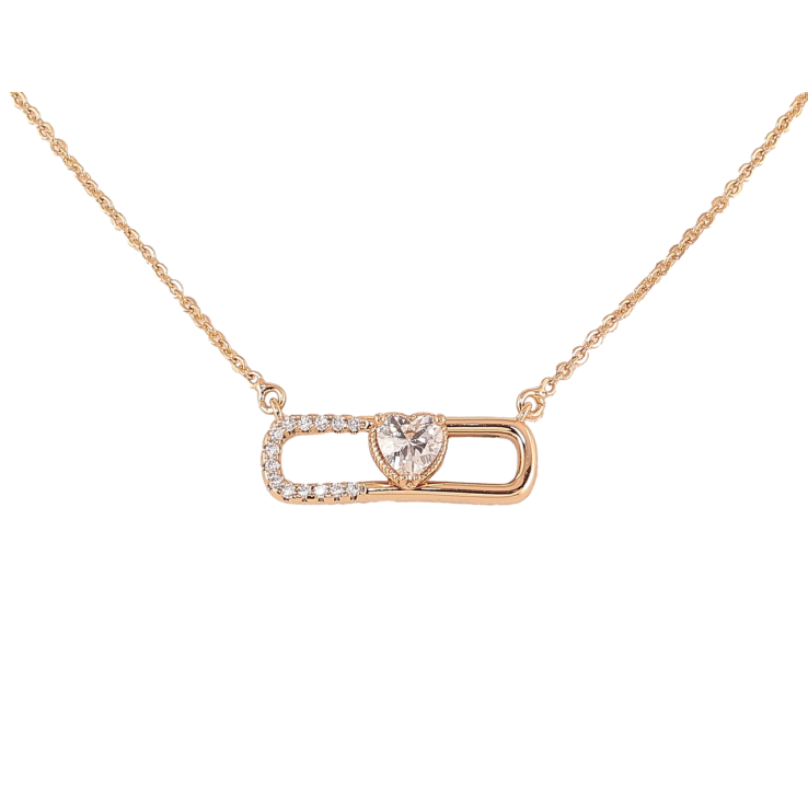 Подвеска на цепочке Xuping Позолота 18K Узор с кристальным сердечком длинна 43-46см х 1.5мм фото №3 Подвеска на цепочке Xuping Позолота 18K Узор с кристальным сердечком длинна 43-46см х 1.5мм фото №3