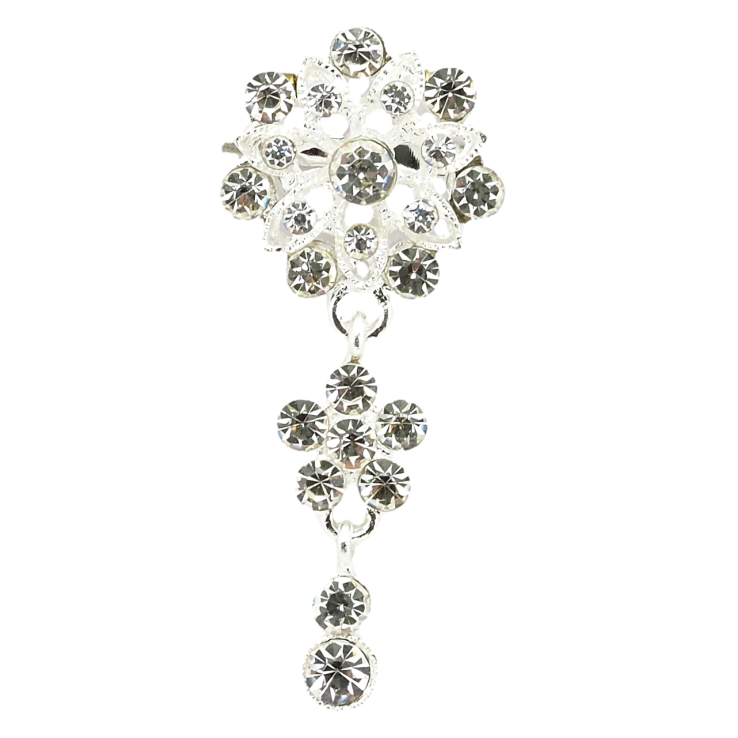 Брошка Кристальні квіточки фото №6 Брошка Кристальні квіточки фото №6