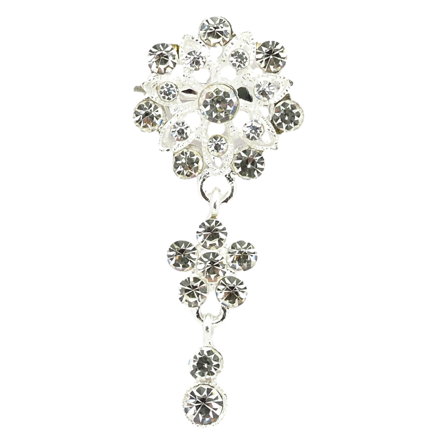 Брошь Кристальные цветочки фото №1 Брошь Кристальные цветочки фото №1