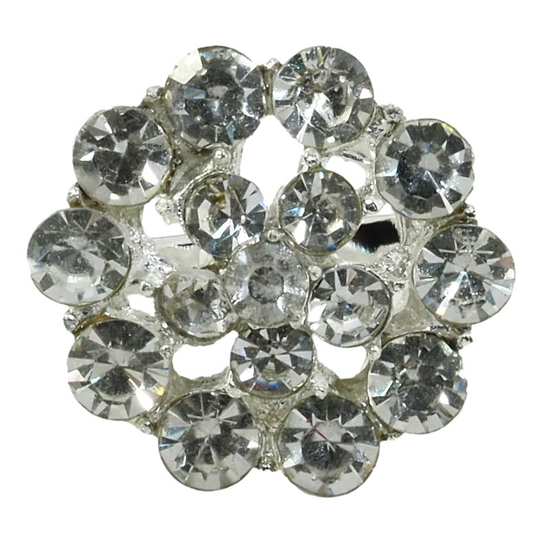 Брошь Цветок со стразами фото №1 Брошь Цветок со стразами фото №1