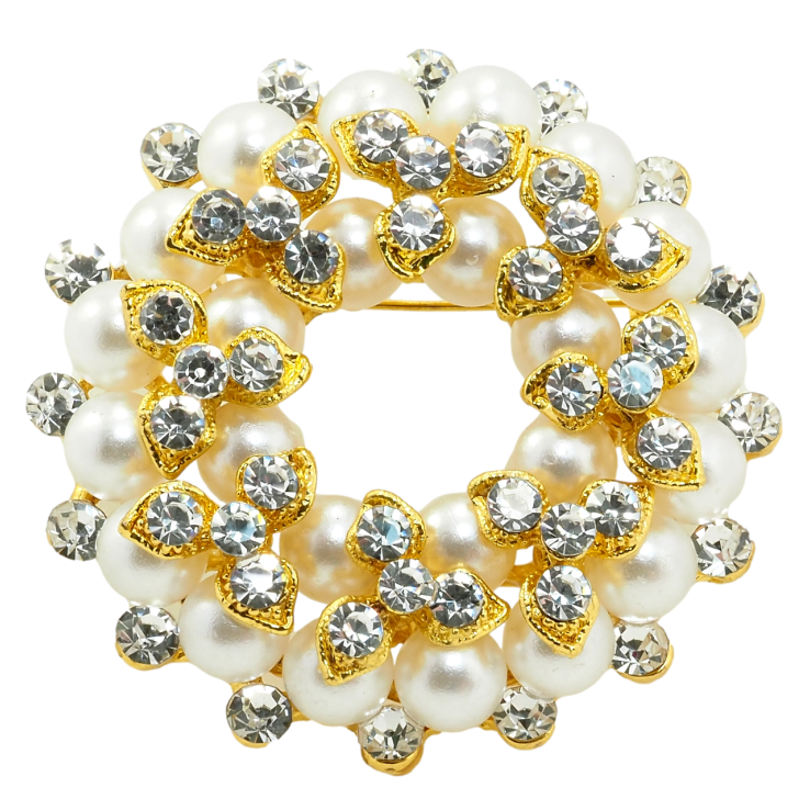 Брошка Перлинний віночок фото №4 Брошка Перлинний віночок фото №4