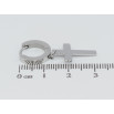 Серьги Xuping TTM Stainless Steel цвет Родий подвески на колечках Крестики фото №2
