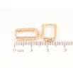 Серьги Xuping M&L Цвет 18K колечки Овальные фото №2