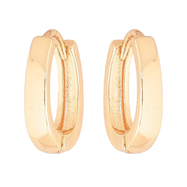 Сережки Xuping M&L Колір 18K колечка «Класика» фото №5 Сережки Xuping M&L Колір 18K колечка «Класика» фото №5