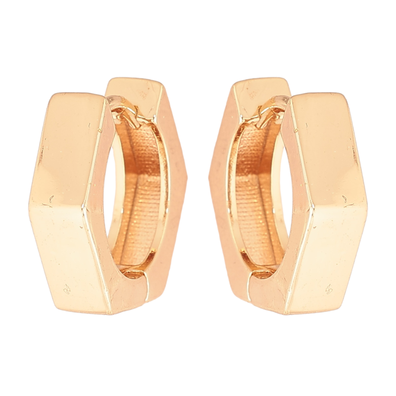 Сережки Xuping M&L Колір 18K колечка «Шестигранники» фото №1